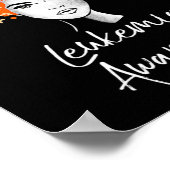 Leukemia Awareness Butterfells Geschenk Poster (Ecke)