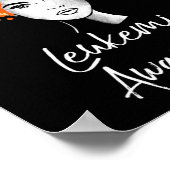 Leukemia Awareness Butterfells Geschenk Poster (Ecke)