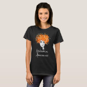 Leukemia Awareness Butterfells Geschenk T-Shirt (Vorne ganz)