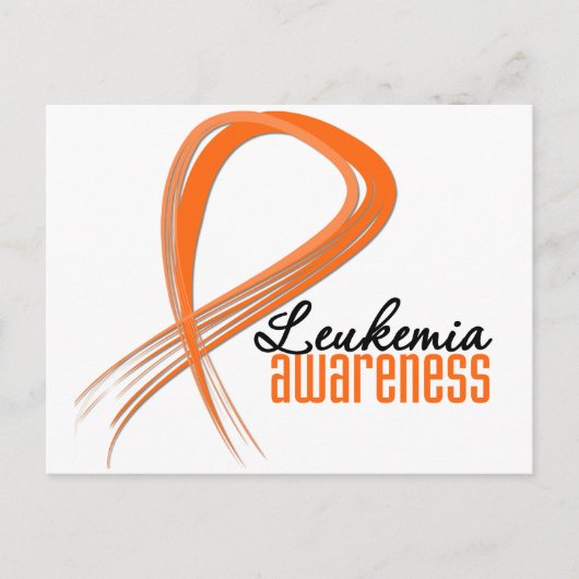 Leukemia Awareness Grunge Ribbon Postkarte (Vorderseite)