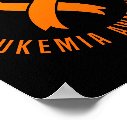 Leukemia Awareness I Support My Child With All My Poster (Ecke)