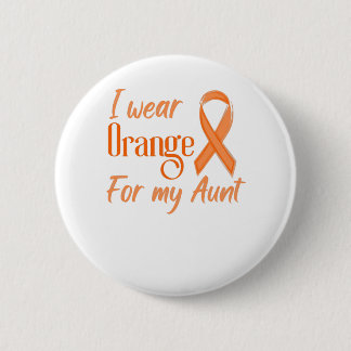 Leukemia Awareness - Ich trage orange für meine Ta Button