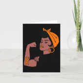 Leukemia Awareness Month Orange Ribbon Krieger Wo Karte (Vorderseite)