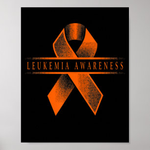 Leukemia Awareness Ribbon Poster