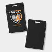 Leukemia Awareness Shirts Ausweis (Vorder- & Rückseite)