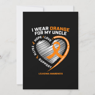 Leukemia Awareness Shirts Einladung