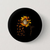 LEUKEMIA Awareness Sonnenblume Button (Vorderseite)