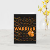Leukemia Awareness Warrior Orange Ribbon Boxing Gl Karte (Gelbe Blume)