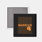 Leukemia Awareness Warrior Orange Ribbon Boxing Gl Magnet (Vorderseite/Rückseite)