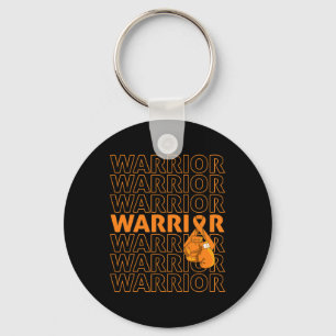 Leukemia Awareness Warrior Orange Ribbon Boxing Gl Schlüsselanhänger