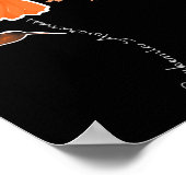 Leukemia Awareness Warrior Orange Ribbon Sonnenblu Poster (Ecke)