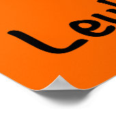 Leukemia Butterfly Awareness Ribbon Poster (Ecke)