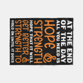 Leukemia Cancer Fighter All You Need Hope &amp; St Fleecedecke (Vorderseite (Horizontal))