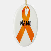 Leukemia Christmas Ribbon Keramik Ornament (Rechts)