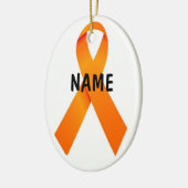 Leukemia Christmas Ribbon Keramik Ornament (Links)