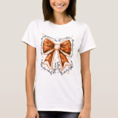 Leukemia Cure Christmas Bow Shirt (Vorderseite)