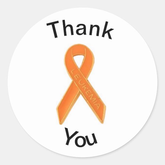 Leukemia Dankeschön Sticker (Vorderseite)