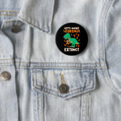 Leukemia Dinosaur Orange Ribbon Hämatologe Repti Button (Beispiel)