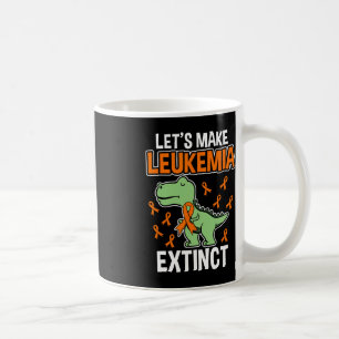 Leukemia Dinosaur Orange Ribbon Hämatologe Repti Kaffeetasse