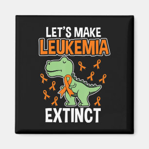 Leukemia Dinosaur Orange Ribbon Hämatologe Repti Magnet