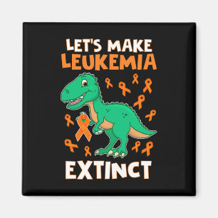 Leukemia Dinosaur Orange Ribbon Hämatologe Repti Magnet