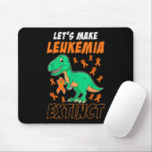 Leukemia Dinosaur Orange Ribbon Hämatologe Repti Mousepad (Mit Mouse)