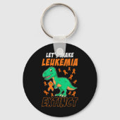Leukemia Dinosaur Orange Ribbon Hämatologe Repti Schlüsselanhänger (Vorderseite)