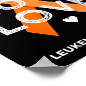 Leukemia Faith Hope Liebe Orange Ribbon Leukemia A Poster (Ecke)
