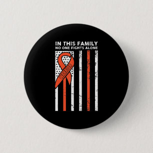 Leukemia Fight Cancer Ribbon 6 Button