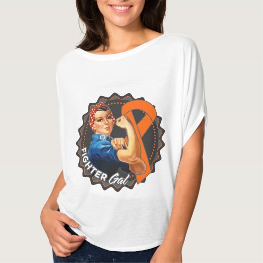 Leukemia Fighter Gal T-Shirt (Vorderseite)