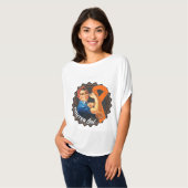 Leukemia Fighter Gal T-Shirt (Vorderseite Vollansicht)