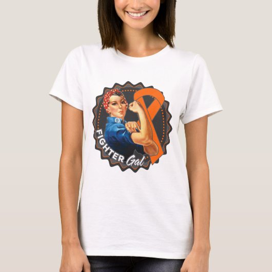 Leukemia Fighter Gal T-Shirt (Vorderseite)