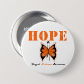 Leukemia Hope Butterfly Button (Vorne & Hinten)