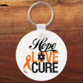 LEUKEMIA Hope Liebe Cure Geschenke Schlüsselanhänger (Vorderseite)