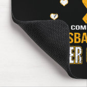 LEUKEMIA kommt mit einem Ehemann, der nie aufgibt Mousepad (Ecke)