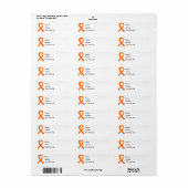 Leukemia Orange Ribbon 3 (Vorne)