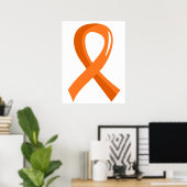 Leukemia Orange Ribbon 3 Poster (Heimbüro)