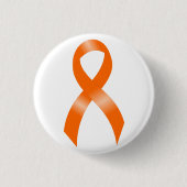 Leukemia Orange Ribbon Button (Vorderseite)