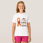 Leukemia Orange Ribbon Hero My Brother T-Shirt (Vorne ganz)