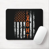 Leukemia Ribbon Fight American Flag Leukemia Aware Mousepad (Mit Mouse)