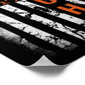 Leukemia Ribbon Fight American Flag Leukemia Aware Poster (Ecke)