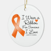 Leukemia Ribbon Jemand I Liebe Keramik Ornament (Links)