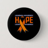 Leukemia Ribbon Leukämie Bewusstsein Button (Vorderseite)