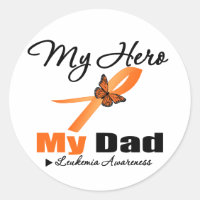 Leukemia Ribbon My HERO Mein Vater
