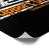 Leukemia Support Unit Flag Blood Cancer Leukemia A Poster (Ecke)