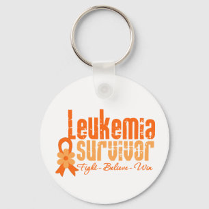 Leukemia Survivor Blume Ribbon Schlüsselanhänger