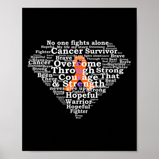 Leukemia Survivor Superhero Poster (Vorne)