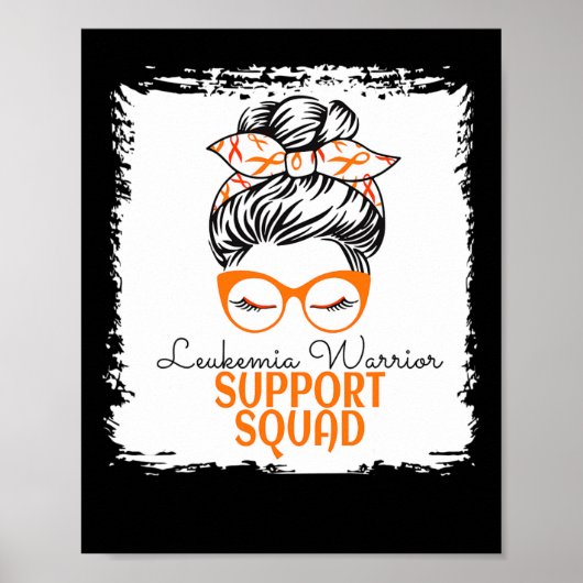 Leukemia Warrior Awareness Support Fehlermeldung f Poster (Vorne)