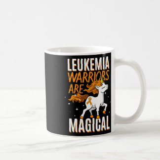 Leukemia Warrior Magical Unicorn Orange Ribbon Hem Kaffeetasse