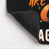 Leukemia Warrior Magical Unicorn Orange Ribbon Hem Mousepad (Ecke)